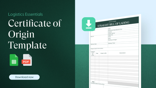 Certificate of Origin Template & Sample